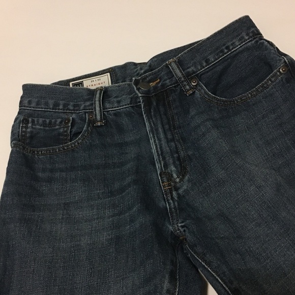 Gap Dark Wash Denim Straight Leg Jeans Straight Vintage Sahara - Picture 8 of 10